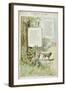 The Dog and the Wolf, from Fables by Jean de La Fontaine-Georges Fraipont-Framed Giclee Print