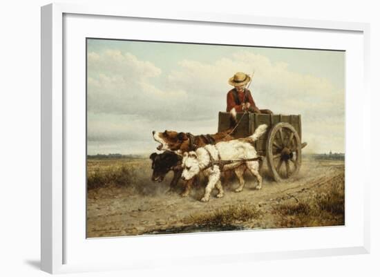 The Dog Cart-Henriette Ronner-Knip-Framed Giclee Print