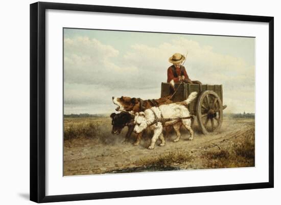 The Dog Cart-Henriette Ronner-Knip-Framed Giclee Print