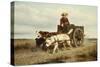 The Dog Cart-Henriette Ronner-Knip-Stretched Canvas