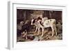 The Dog in the Manger, 1885-Walter Hunt-Framed Premium Giclee Print