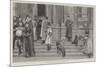 The Dog Question, No Admittance-Edward Killingworth Johnson-Mounted Giclee Print