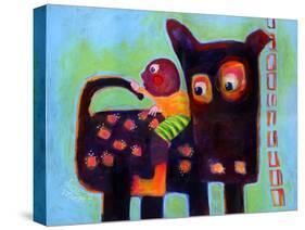 The Dog Sees It’s Tail-Susse Volander-Stretched Canvas