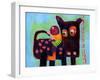 The Dog Sees It’s Tail-Susse Volander-Framed Art Print