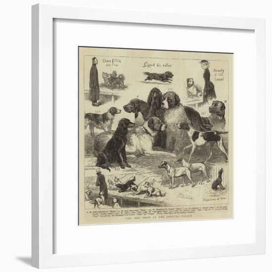 The Dog Show at the Crystal Palace-John Charles Dollman-Framed Giclee Print