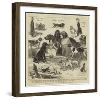 The Dog Show at the Crystal Palace-John Charles Dollman-Framed Giclee Print