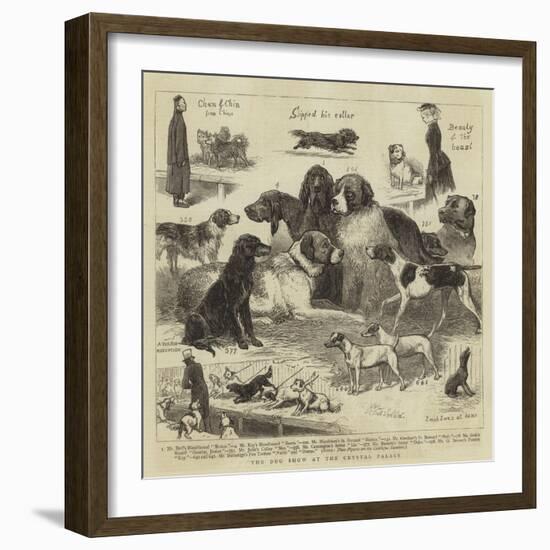 The Dog Show at the Crystal Palace-John Charles Dollman-Framed Giclee Print