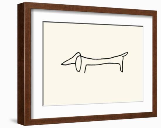 The Dog-Pablo Picasso-Framed Serigraph