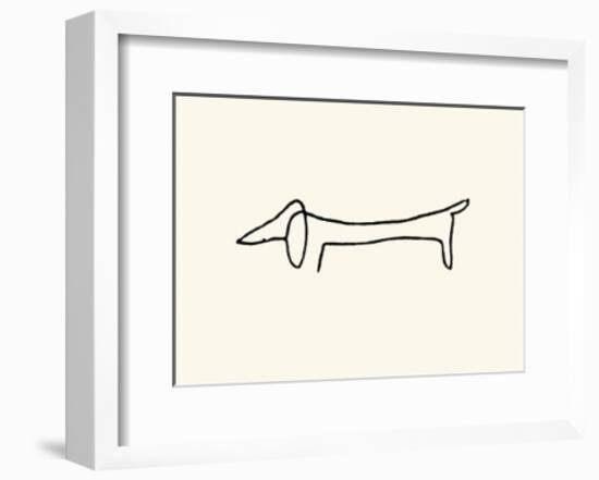 The Dog-Pablo Picasso-Framed Serigraph