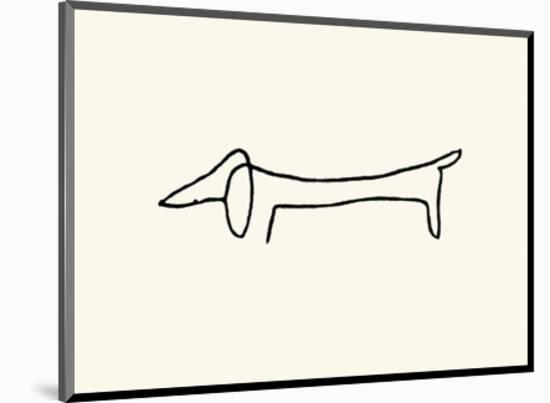 The Dog-Pablo Picasso-Mounted Serigraph