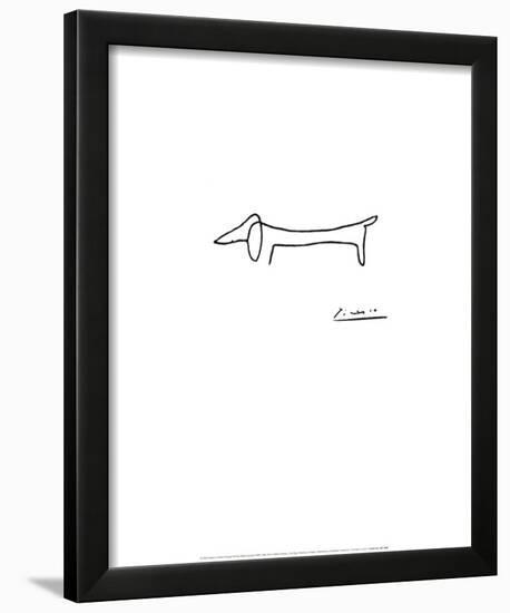 The Dog-Pablo Picasso-Framed Art Print