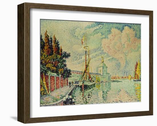 The Dogana, 1909-Paul Signac-Framed Giclee Print