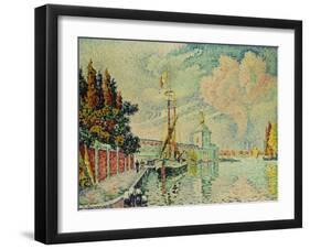 The Dogana, 1909-Paul Signac-Framed Giclee Print