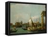 The Dogana in Venice, around 1730-Canaletto-Framed Stretched Canvas