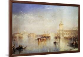 The Dogana, San Giorgio, Citella, from the Steps of the Europa, Venice, 1842-JMW Turner-Framed Giclee Print