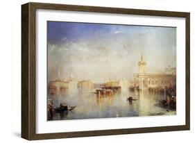 The Dogana, San Giorgio, Citella, from the Steps of the Europa, Venice, 1842-JMW Turner-Framed Giclee Print