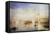 The Dogana, San Giorgio, Citella, from the Steps of the Europa, Venice, 1842-JMW Turner-Framed Stretched Canvas