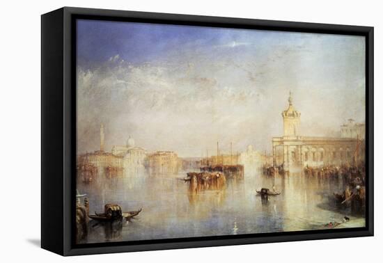 The Dogana, San Giorgio, Citella, from the Steps of the Europa, Venice, 1842-JMW Turner-Framed Stretched Canvas