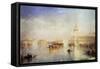 The Dogana, San Giorgio, Citella, from the Steps of the Europa, Venice, 1842-JMW Turner-Framed Stretched Canvas