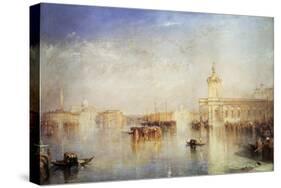 The Dogana, San Giorgio, Citella, from the Steps of the Europa, Venice, 1842-JMW Turner-Stretched Canvas