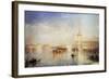 The Dogana, San Giorgio, Citella, from the Steps of the Europa, Venice, 1842-JMW Turner-Framed Giclee Print