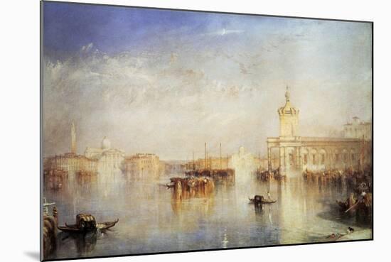 The Dogana, San Giorgio, Citella, from the Steps of the Europa, Venice, 1842-JMW Turner-Mounted Giclee Print