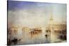 The Dogana, San Giorgio, Citella, from the Steps of the Europa, Venice, 1842-JMW Turner-Stretched Canvas