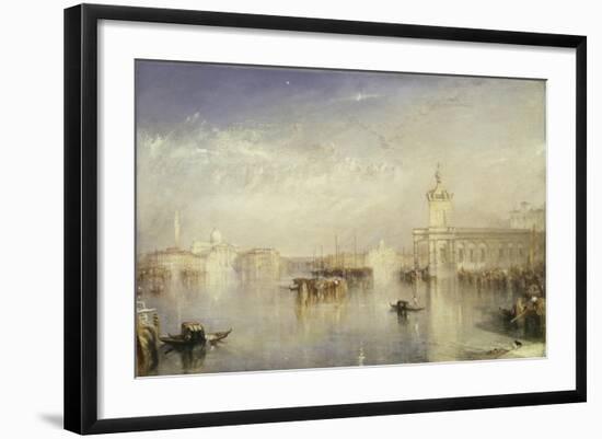 The Dogano, San Giorgio, Citella, from the Steps of the Europa-J. M. W. Turner-Framed Giclee Print