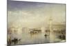 The Dogano, San Giorgio, Citella, from the Steps of the Europa-J. M. W. Turner-Mounted Giclee Print