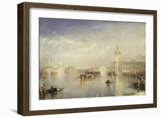 The Dogano, San Giorgio, Citella, from the Steps of the Europa-J. M. W. Turner-Framed Giclee Print