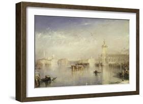 The Dogano, San Giorgio, Citella, from the Steps of the Europa-J. M. W. Turner-Framed Giclee Print