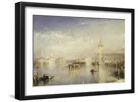 The Dogano, San Giorgio, Citella, from the Steps of the Europa-J. M. W. Turner-Framed Giclee Print