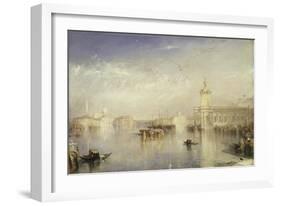 The Dogano, San Giorgio, Citella, from the Steps of the Europa-J. M. W. Turner-Framed Giclee Print