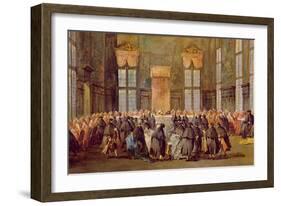 The Doge at the Feast for the Opening of the Carnival of Venice-Francesco Guardi-Framed Giclee Print