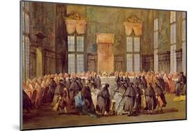The Doge at the Feast for the Opening of the Carnival of Venice-Francesco Guardi-Mounted Giclee Print