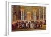 The Doge at the Feast for the Opening of the Carnival of Venice-Francesco Guardi-Framed Giclee Print