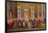 The Doge at the Feast for the Opening of the Carnival of Venice-Francesco Guardi-Framed Giclee Print