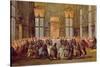 The Doge at the Feast for the Opening of the Carnival of Venice-Francesco Guardi-Stretched Canvas