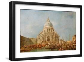 The Doge of Venice at the Festa Della Salute-Francesco Guardi-Framed Giclee Print