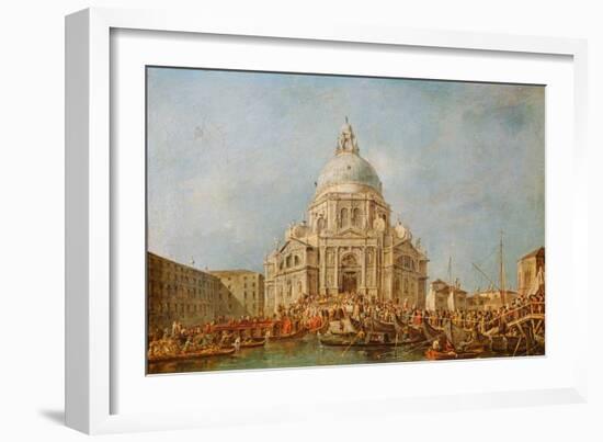 The Doge of Venice at the Festa Della Salute-Francesco Guardi-Framed Giclee Print