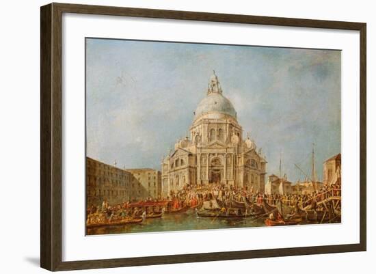 The Doge of Venice at the Festa Della Salute-Francesco Guardi-Framed Giclee Print