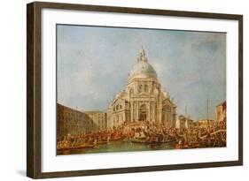 The Doge of Venice at the Festa Della Salute-Francesco Guardi-Framed Giclee Print