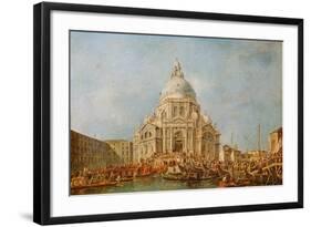 The Doge of Venice at the Festa Della Salute-Francesco Guardi-Framed Giclee Print