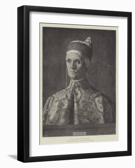 The Doge of Venice, Leonardo Loredano, in the National Gallery-Giovanni Bellini-Framed Giclee Print