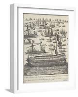 The Doge of Venice on the Bucintoro Following the Other Boats on Ascension Day, 1610-Giacomo Franco-Framed Giclee Print