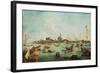 The Doge on the Bucentaur in Front of San Nicolò Del Lido, on Ascension Day, C.1766-70-Francesco Guardi-Framed Giclee Print