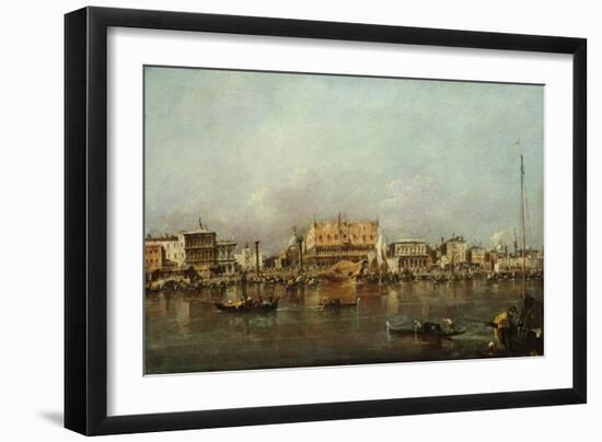 The Doge's Palace and Saint Mark's Basin-Francesco Guardi-Framed Giclee Print