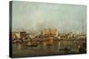 The Doge's Palace and Saint Mark's Basin-Francesco Guardi-Stretched Canvas