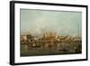 The Doge's Palace and Saint Mark's Basin-Francesco Guardi-Framed Giclee Print