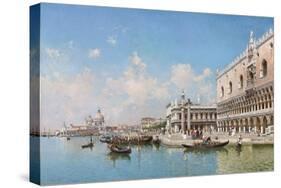 The Doge's Palace and Santa Maria Della Salute, 1896-Federico del Campo-Stretched Canvas
